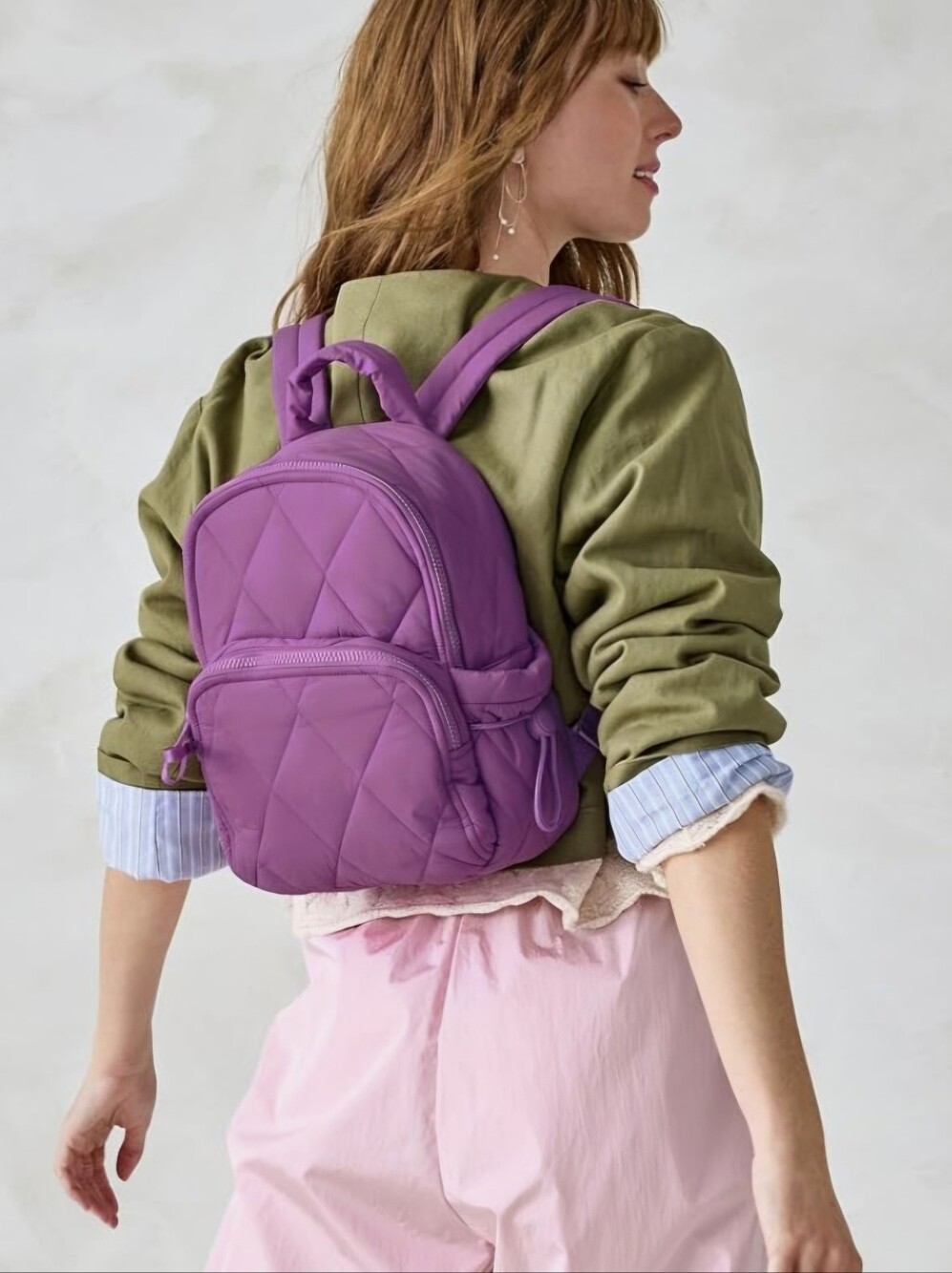 Vera Bradley Iris Orchid Lightweight Small Banbury Backpack